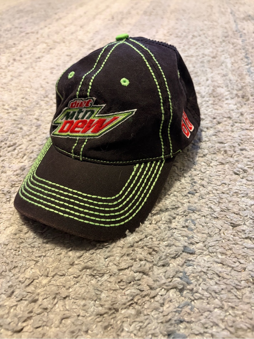 Chase Authentics Dale Earnhardt Jr #88 Diet Mountain Dew NASCAR Hat Cap Black⁠